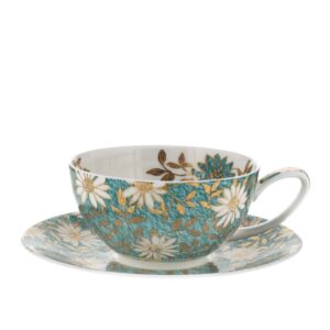 Dunoon Nouvo Teal Cup & Saucer