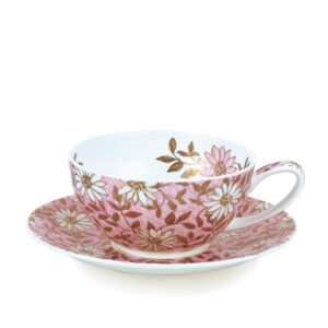 Dunoon Nuovo Pink Cup & Saucer