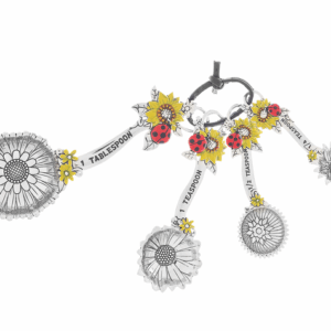 Metal Measuring Spoons Set Sunflower