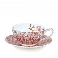 Dunoon Nuovo Pink Cup & Saucer