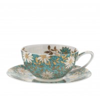 Dunoon Nouvo Teal Cup & Saucer