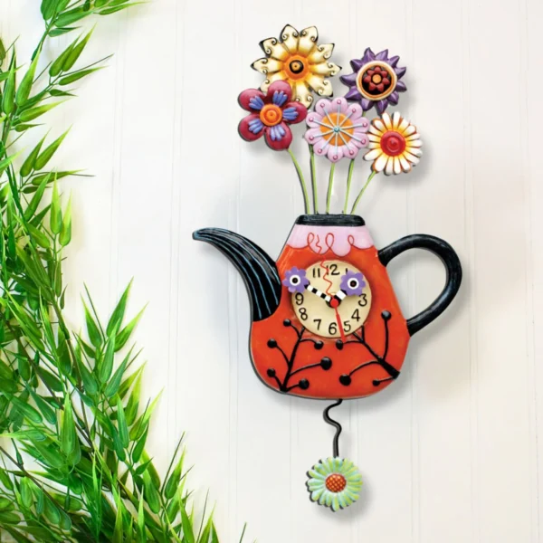 Flower Teaful Clock