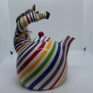 Coloured Zebra Teapot