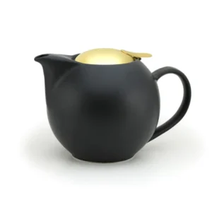 Universal 100ml Nobu Black Teapot with Gold Lid