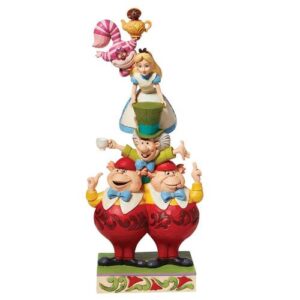 Jim Shore Stacked Were All Mad Here Figurine