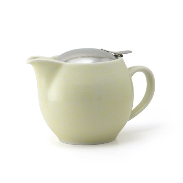 450ml Crackle Yellow Artisan Teapot