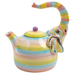 Coloured Elephant Teapot
