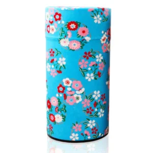 Flower Wheel Blue Origami Canister 200g