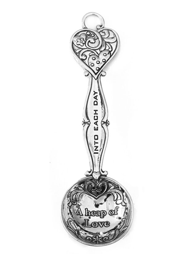 Metal Tea Spoon Heart Love