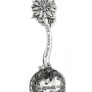 Metal Tea Spoon Sunflower Smiles