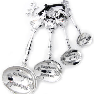 Metal Measuring Spoons Set of 4 Chickens full of Sunshine