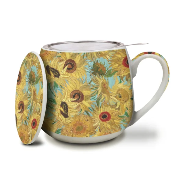 Tea Infuser Mug/Cup Van Gogh's Sunflowers
