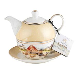 On the Farm Cow Tea For One