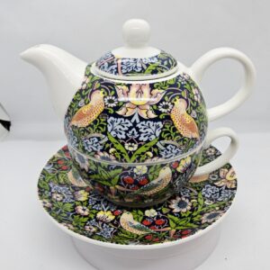 William Morris Blue Strawberry Thief Tea for One