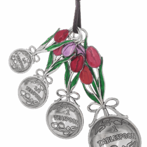 Metal Measuring Spoons Totally Tulips set of 4