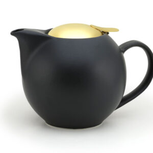 450ml Nobu Black Universal Teapot with Gold Lid