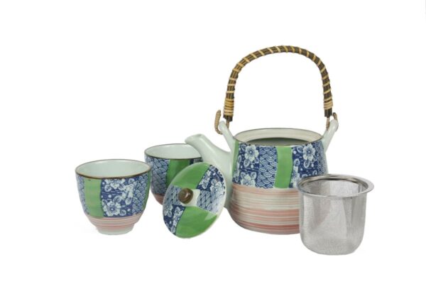 JAPANESE HAND PAINT LANBU 2 CUP TEASET - Image 3