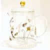 Elegant Garden Glass Infuser Teapot – 800mL