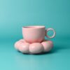 Cute Lottie Mug & Saucer Set - Pink - Image 2