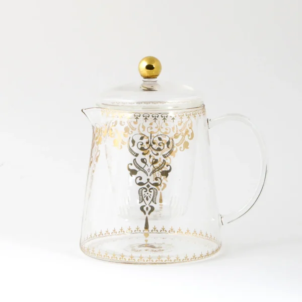Elegant Moroccan Glass Infuser Teapot 800mL