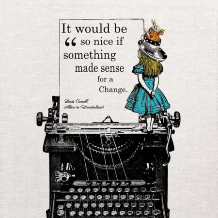 Alice Tea Towel - Typewriter