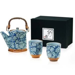 Japanese Blue Blossom Tea Set