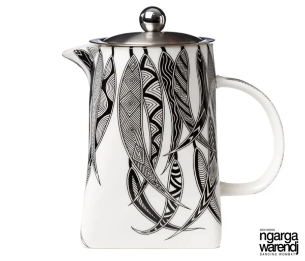 Aboriginal Art Teapot Dancing Wombat
