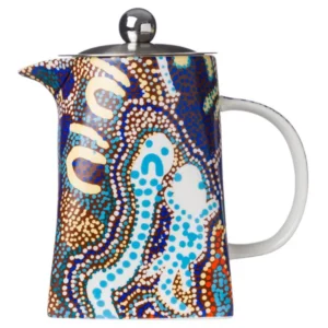 Aboriginal Art Teapot By Elaine Lane