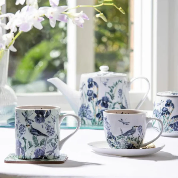 Cup & Saucer Set Ashdene Iris Garden - Image 2