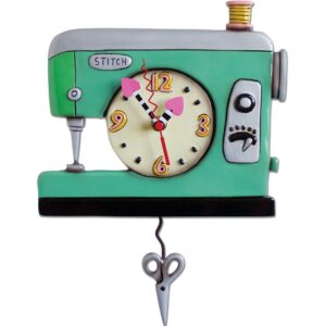Retro Sowing Machine Clock