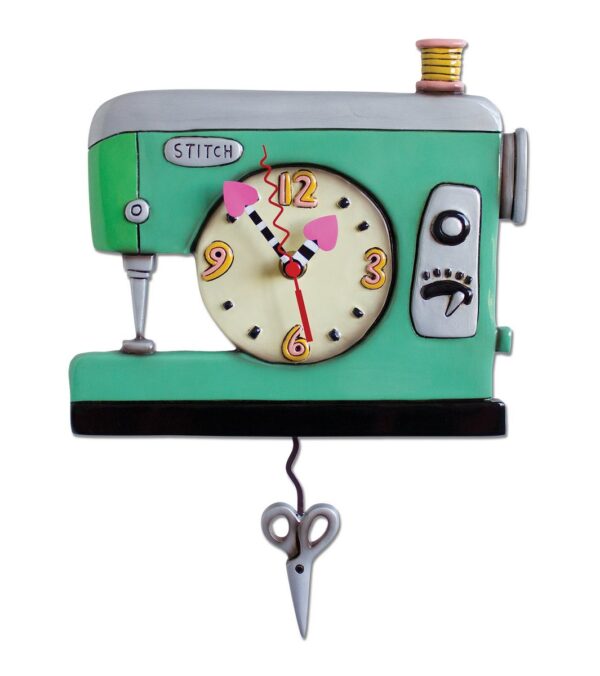 Retro Sowing Machine Clock