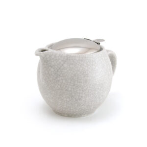 450ml White/Grey Crackle Universal Teapot