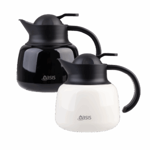 Oasis Stainless Steel Double Wall Insulated Teapot with Strainer 750ml