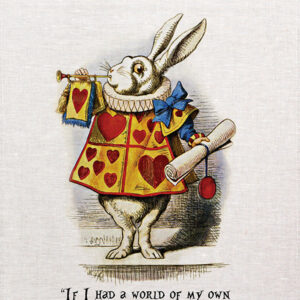 Alice In wonderland Tea towel Nonsense