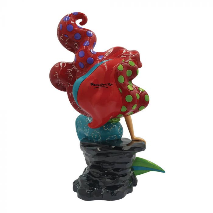 Large Ariel on Rock Figurine Back