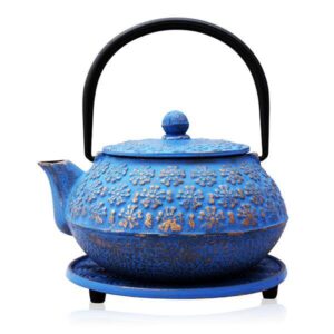 Blue Blossom Iron Teapot 600ml