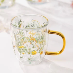Wildflowers Sunshine D/Walled Glass Mug