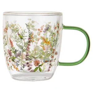 Wildflowers Forest D/Walled Glass Mug