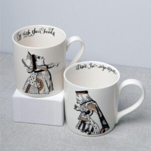 Alice in Wonderland Set of 2 Mugs His & Hers