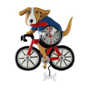 "Bicycle Dog" clock