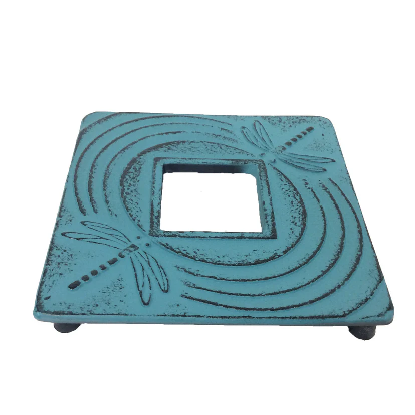 Dragonfly Antique Blue Iron Teapot 800ml - Image 3