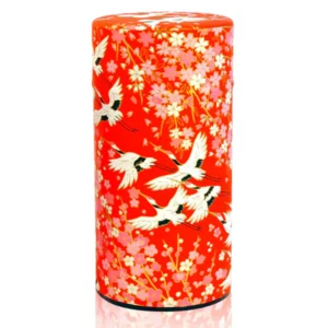 Flying Crane Red Origami Canister 200g