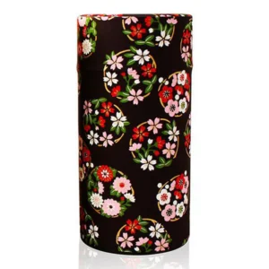 Flower Wheel Black Origami Canister 200g