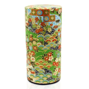 Seikaiha Green Origami Canister 200g