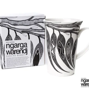 Dancing Wombat Mug(Gum Leaf)