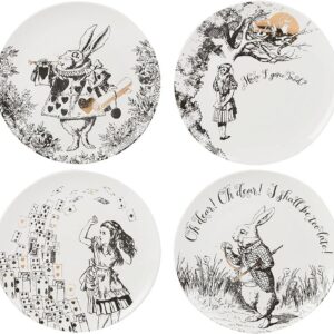 V&A Alice in Wonderland Side Plates, 20.5 cm (8") - (Set of 4)
