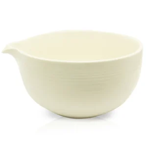 Matcha Ceramic Bowl (Chawan) - White With Spout
