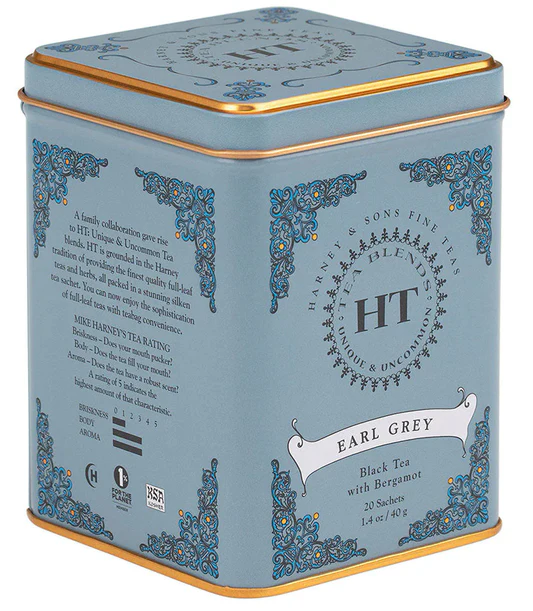 Harney & Son HT Earl Grey Tins of 20 Silk Sachet