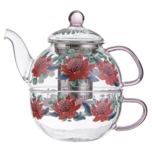 Tilly Waratah Glass Tea For One