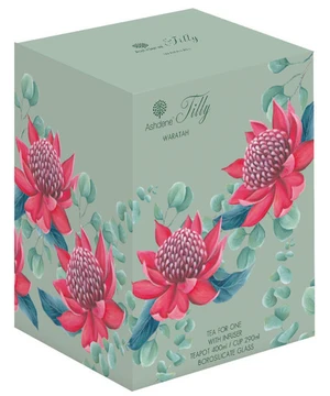 Tilly Waratah Glass Tea For One - Image 2